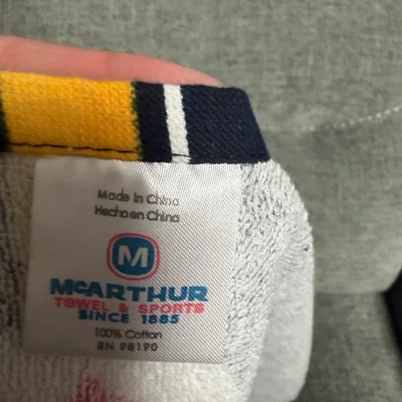 Steelers Black and Yellow Hand Towel - Picture 5 of 6